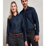 Men's & Women's jeans stitch denim shirt- PR222-PR322