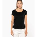 K384 Γυναικείο T-shirt με βαθιά λαιμόκοψη